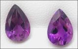 AMETHYST PAIR (Maraba, Brazil) � 10 x 7 MM. 